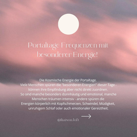 Portaltage Frequenzen mit besonderer Energie! 🌕🌖🌗🌘🌔🌓🌒🌑🌙✨
