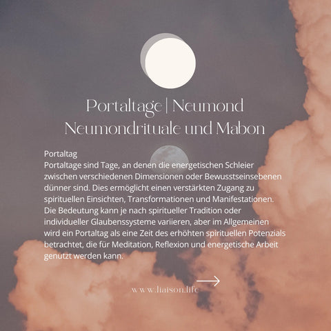 Portaltag | Neumond | Neumondrituale | Mabon