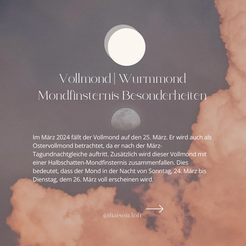 Vollmond | Wurmmond | Mondfinsternis 🌝 🪱 🌑