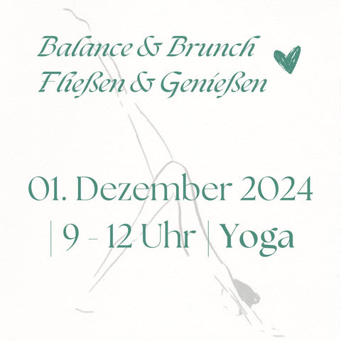 Balance & Brunch Event - 01. Dezember 2024 | 9 - 12 Uhr | Yoga